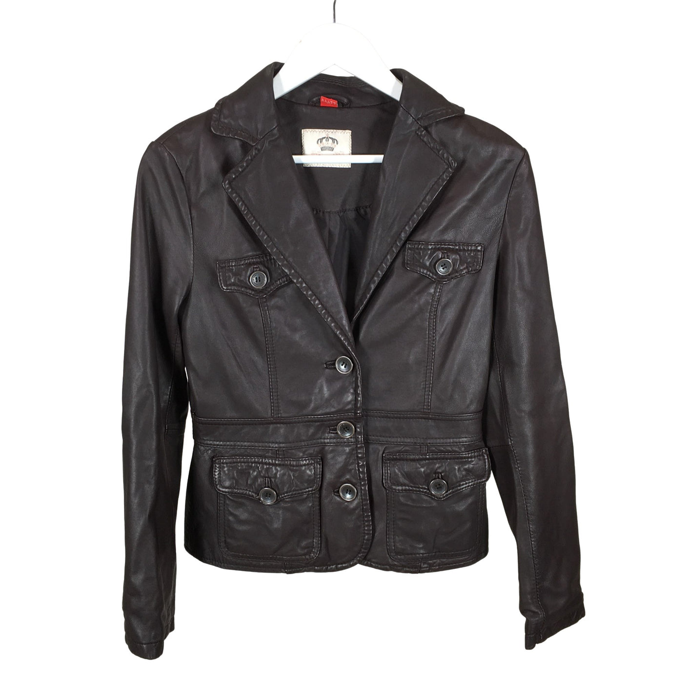 Unisex Esprit - Nahkatakki, koko 34 -  (1)