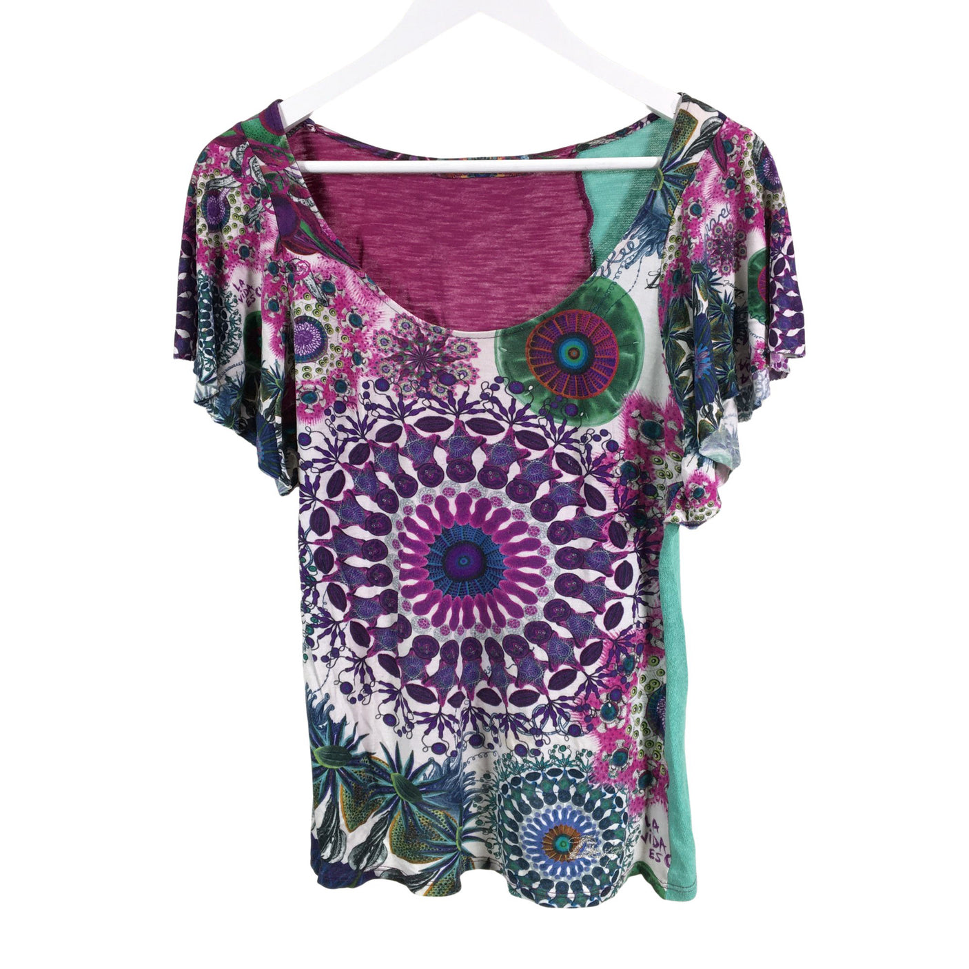 Unisex Desigual - Lyhythihainen pusero, koko 38 -  (1)